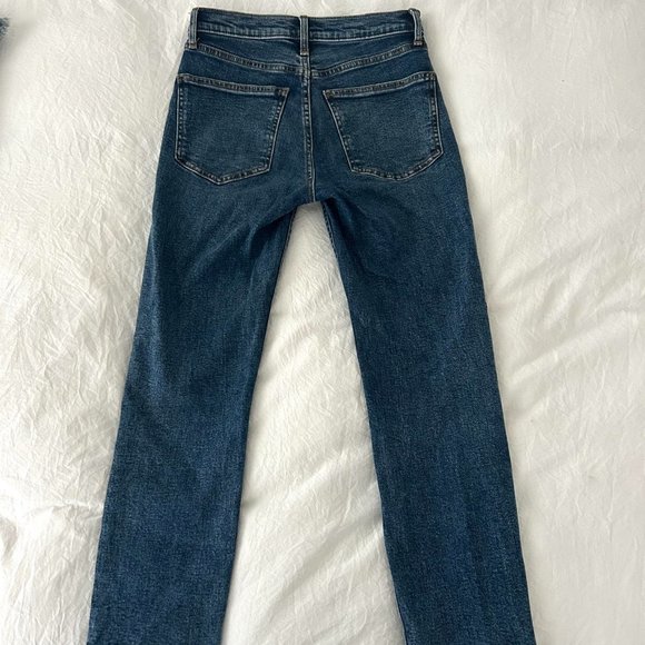 Gap High Rise Cigarette Jeans in Medium Indigo Size 24 Petite - Picture 4 of 7